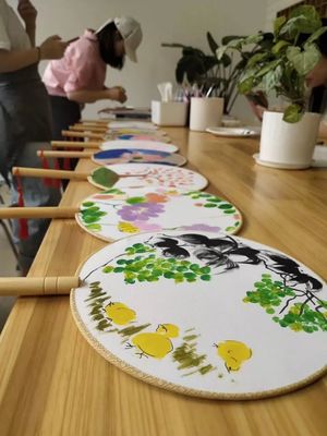 古木夕羊 | 兒童親子團(tuán)扇繪畫(huà)
